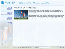 Tablet Screenshot of fahnen.de